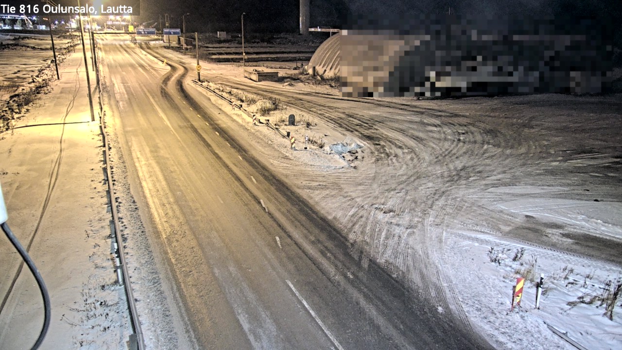 Weather Camera Image Väg 816 Uleåsalo, Oulu, Pohjois-Pohjanmaa