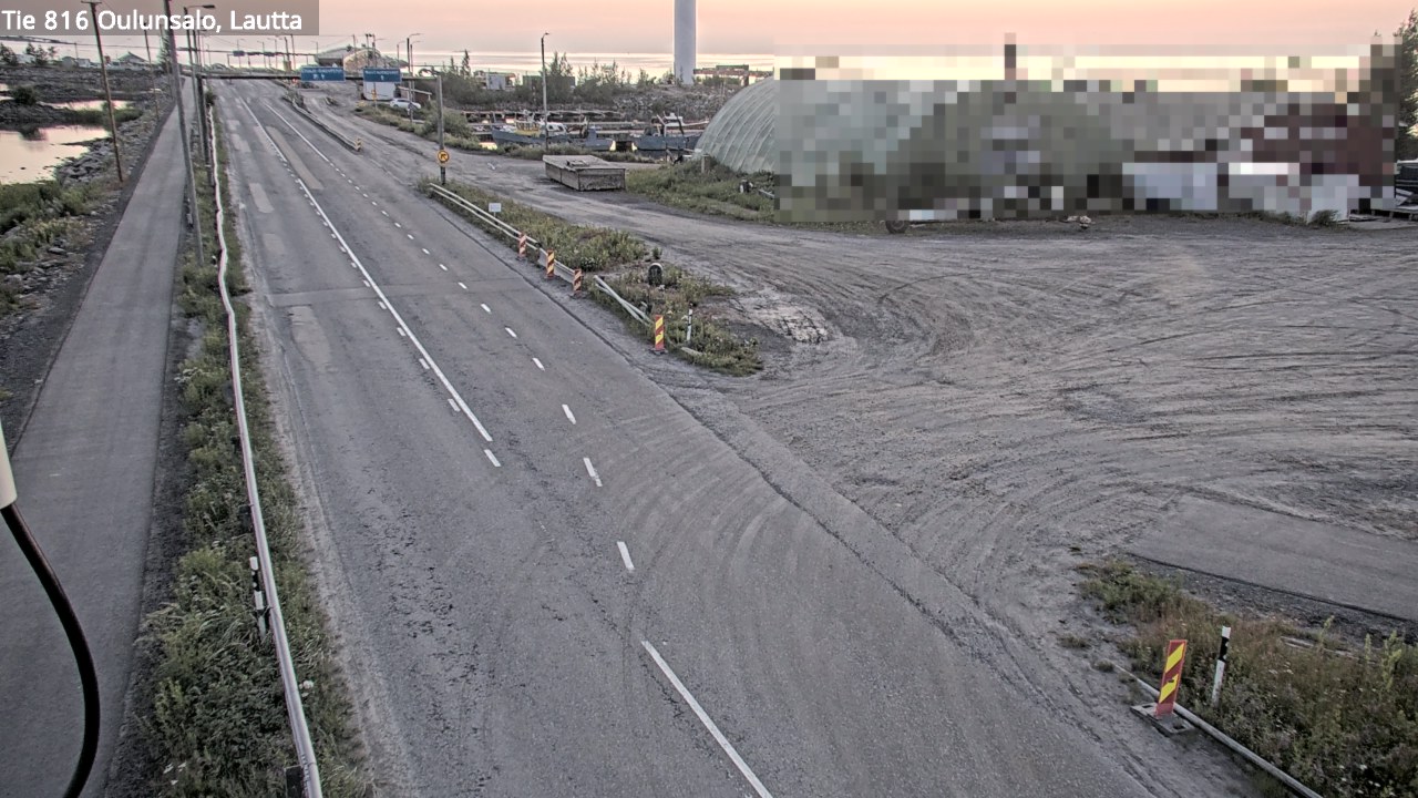 Weather Camera Image Väg 816 Uleåsalo, Oulu, Pohjois-Pohjanmaa