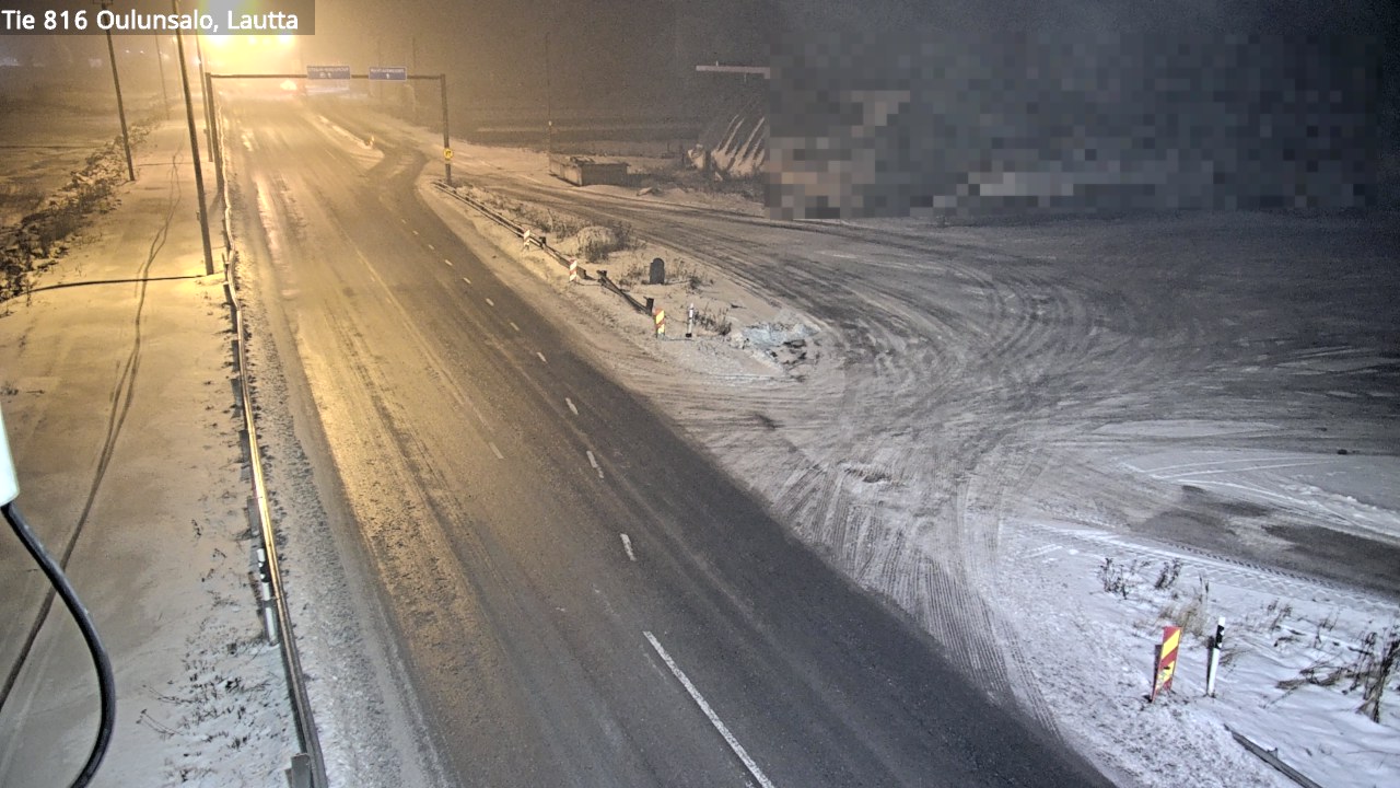 Weather Camera Image Väg 816 Uleåsalo, Oulu, Pohjois-Pohjanmaa