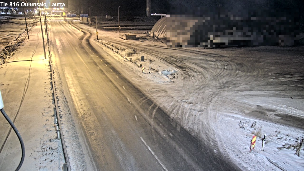 Weather Camera Image Väg 816 Uleåsalo, Oulu, Pohjois-Pohjanmaa