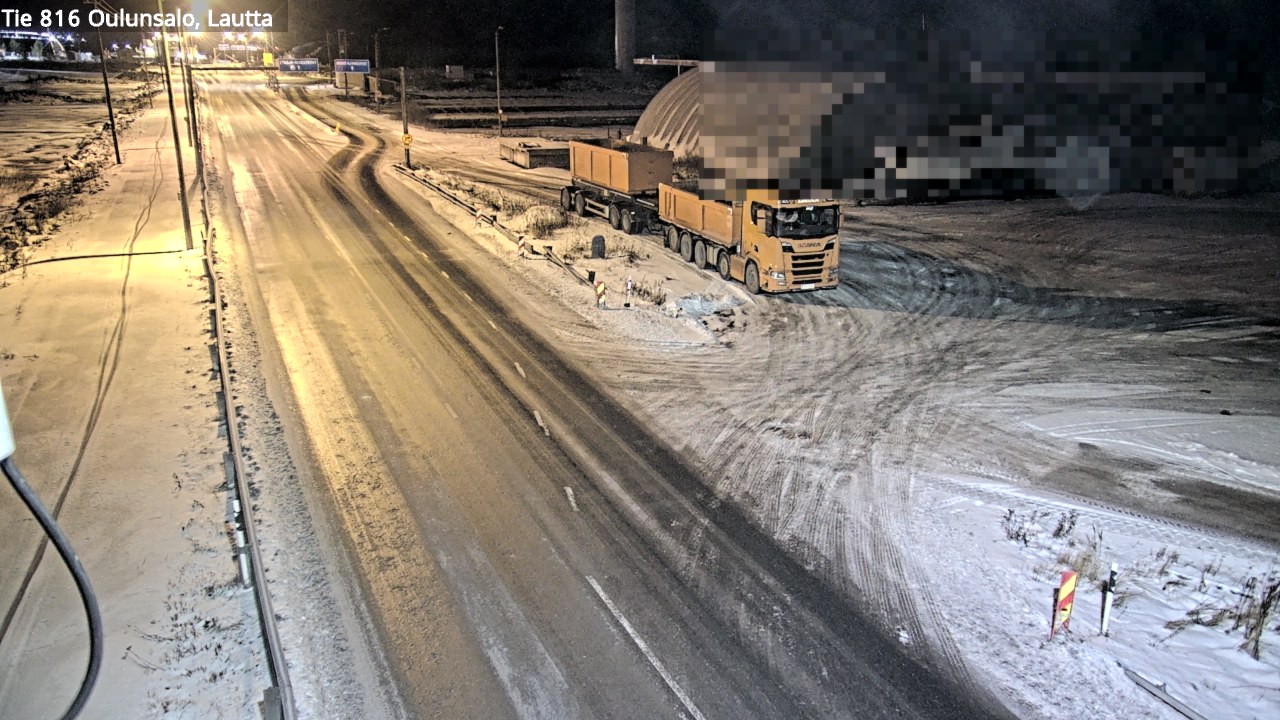 Weather Camera Image Väg 816 Uleåsalo, Oulu, Pohjois-Pohjanmaa