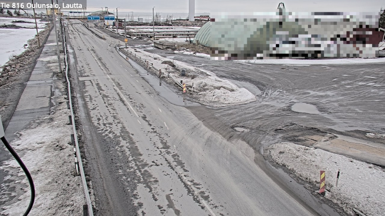 Weather Camera Image Väg 816 Uleåsalo, Oulu, Pohjois-Pohjanmaa