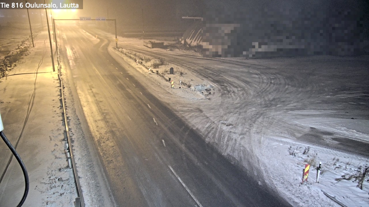 Weather Camera Image Väg 816 Uleåsalo, Oulu, Pohjois-Pohjanmaa