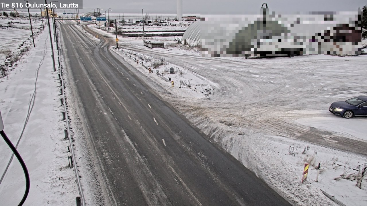 Weather Camera Image Väg 816 Uleåsalo, Oulu, Pohjois-Pohjanmaa