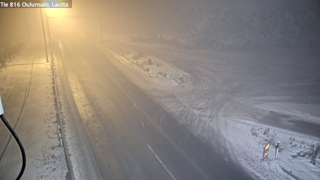 Weather Camera Image Väg 816 Uleåsalo, Oulu, Pohjois-Pohjanmaa
