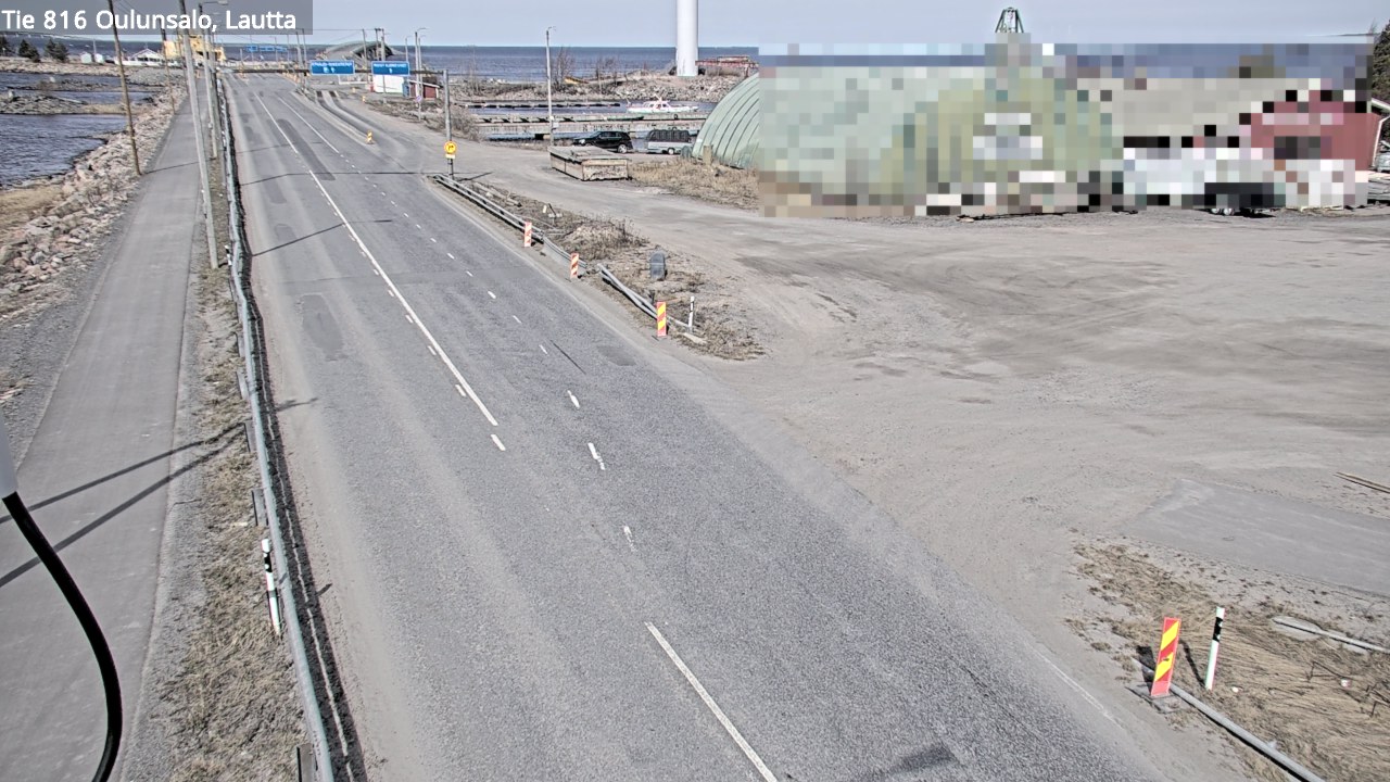 Weather Camera Image Väg 816 Uleåsalo, Oulu, Pohjois-Pohjanmaa