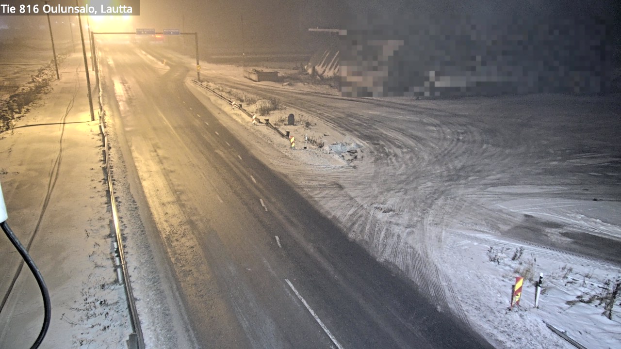 Weather Camera Image Väg 816 Uleåsalo, Oulu, Pohjois-Pohjanmaa