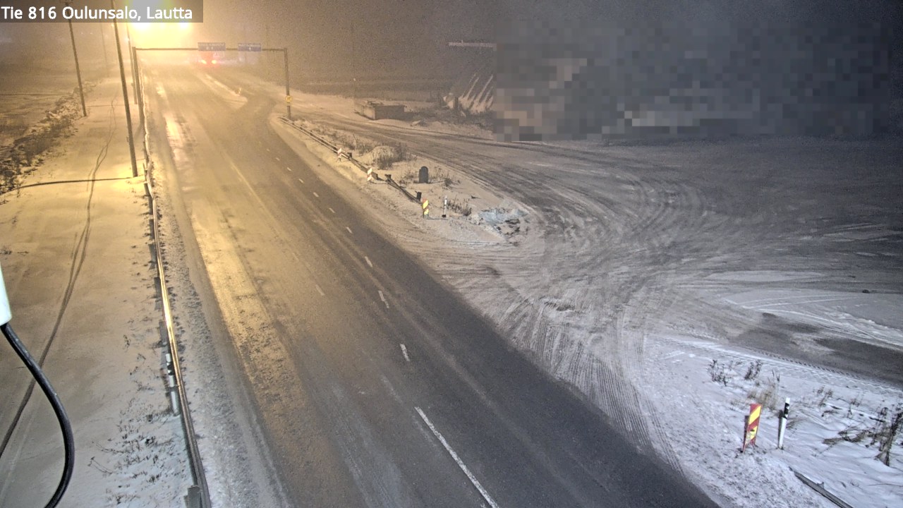 Weather Camera Image Väg 816 Uleåsalo, Oulu, Pohjois-Pohjanmaa