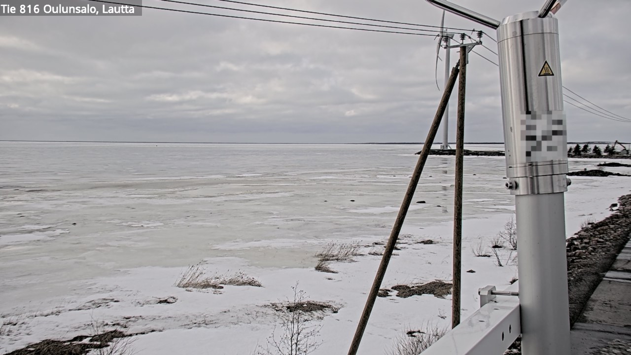 Weather Camera Image Väg 816 Uleåsalo, Oulu, Pohjois-Pohjanmaa