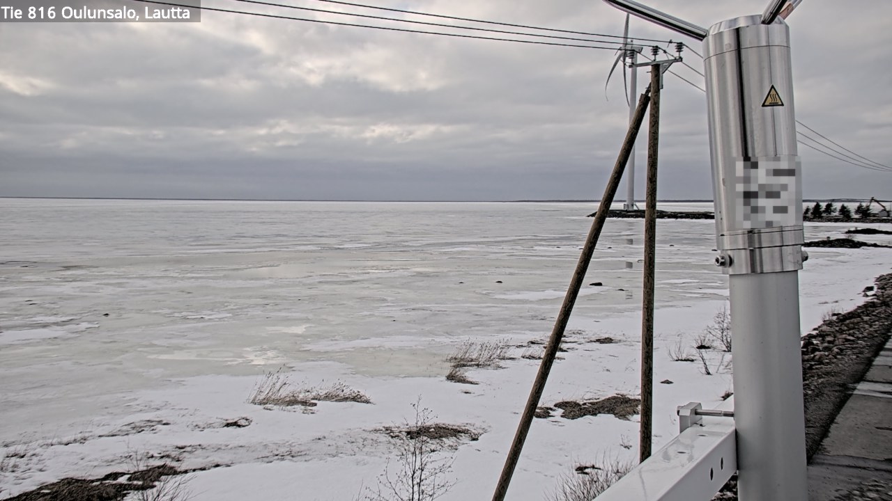 Weather Camera Image Väg 816 Uleåsalo, Oulu, Pohjois-Pohjanmaa