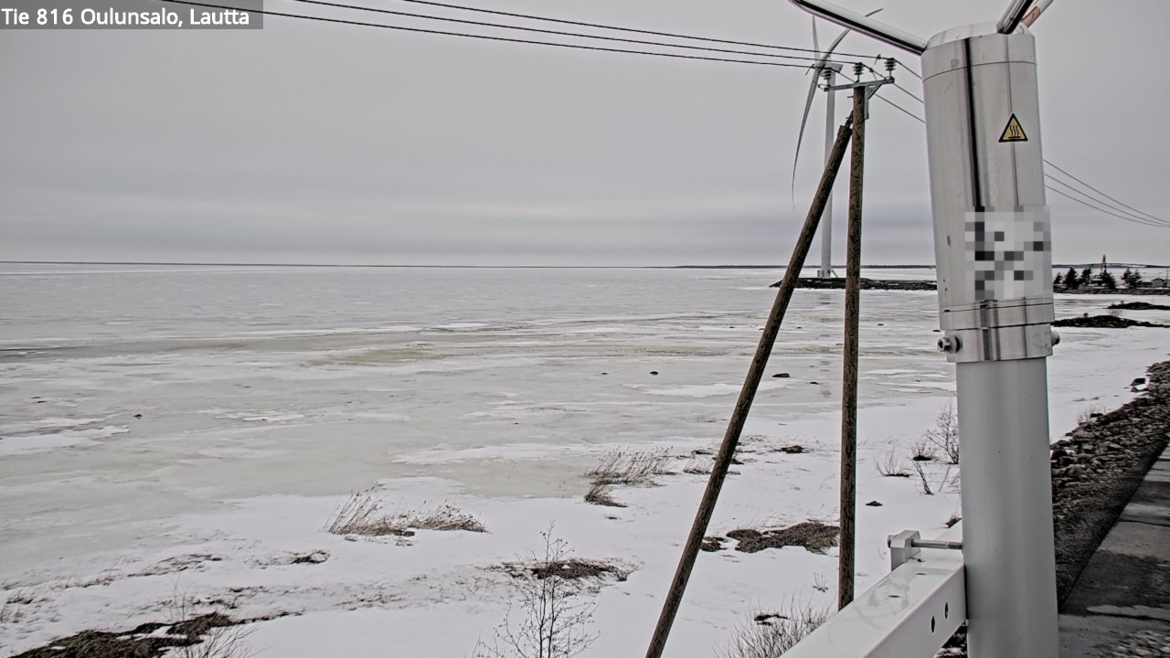 Weather Camera Image Väg 816 Uleåsalo, Oulu, Pohjois-Pohjanmaa