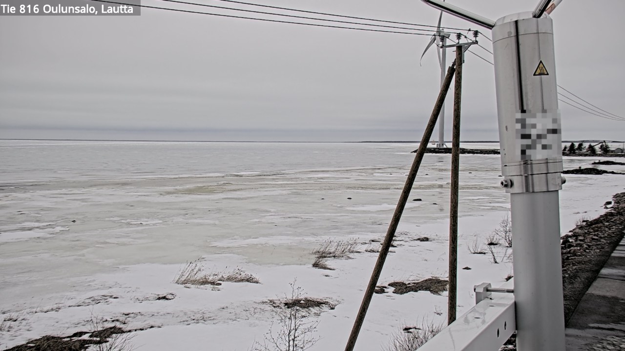 Weather Camera Image Väg 816 Uleåsalo, Oulu, Pohjois-Pohjanmaa