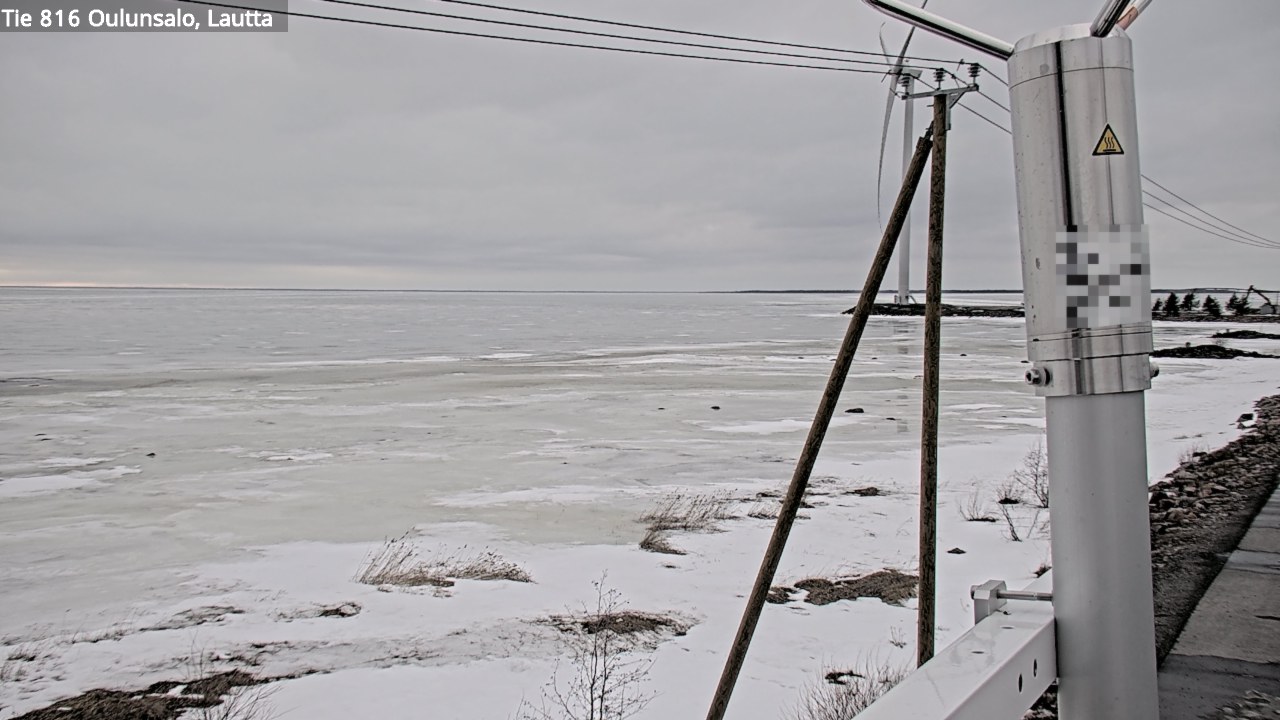 Weather Camera Image Väg 816 Uleåsalo, Oulu, Pohjois-Pohjanmaa