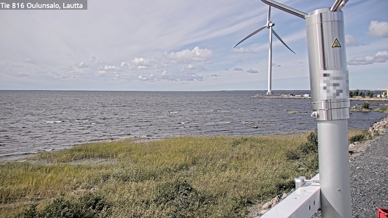 Weather Camera Image Väg 816 Uleåsalo, Oulu, Pohjois-Pohjanmaa