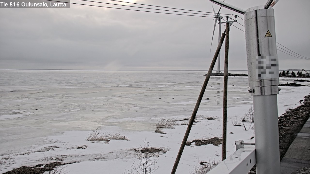 Weather Camera Image Väg 816 Uleåsalo, Oulu, Pohjois-Pohjanmaa