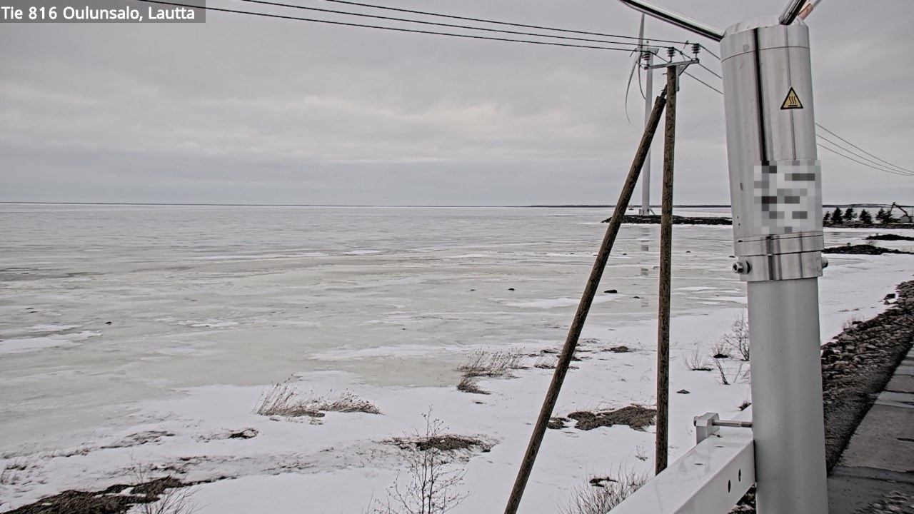 Weather Camera Image Väg 816 Uleåsalo, Oulu, Pohjois-Pohjanmaa