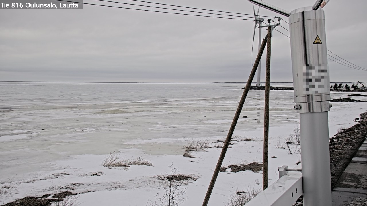 Weather Camera Image Väg 816 Uleåsalo, Oulu, Pohjois-Pohjanmaa