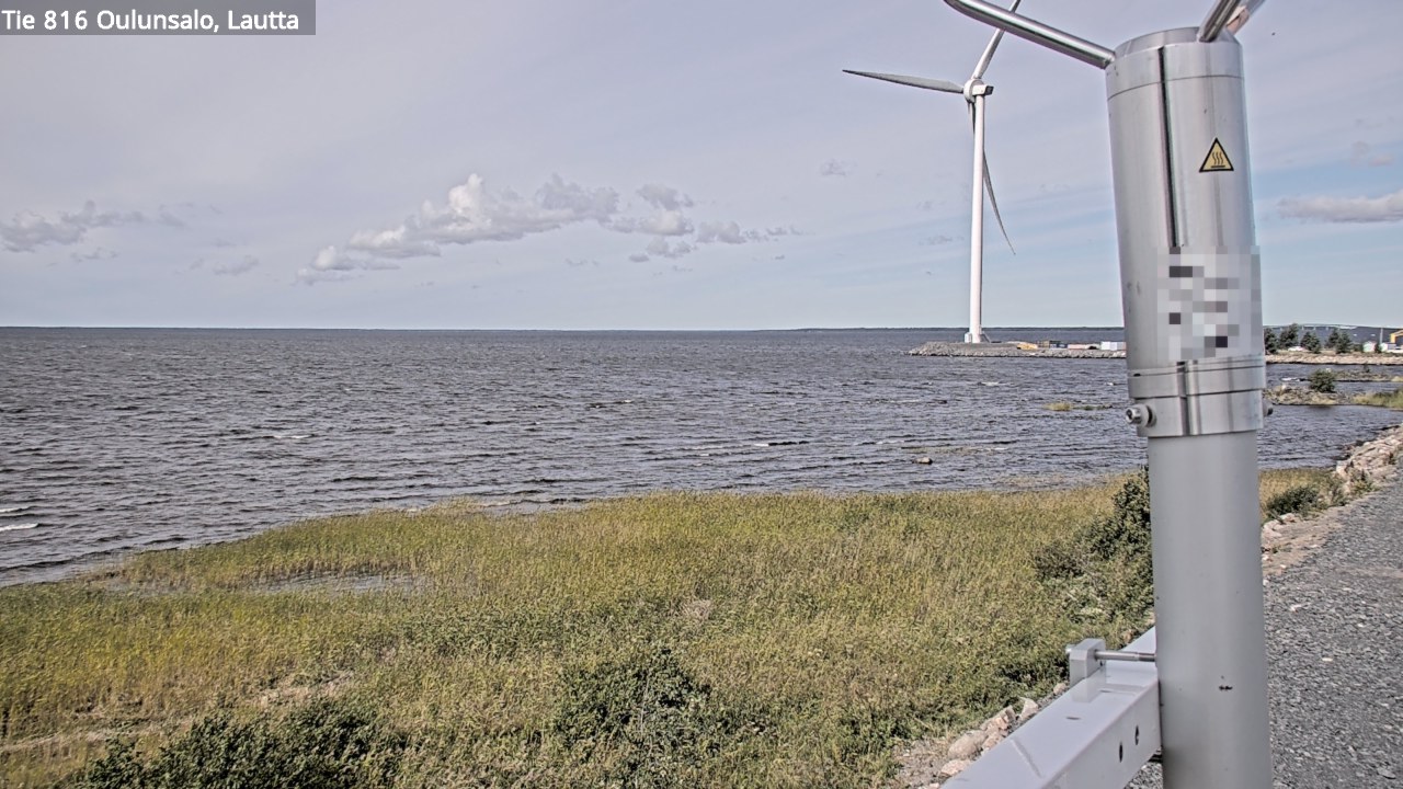 Weather Camera Image Väg 816 Uleåsalo, Oulu, Pohjois-Pohjanmaa