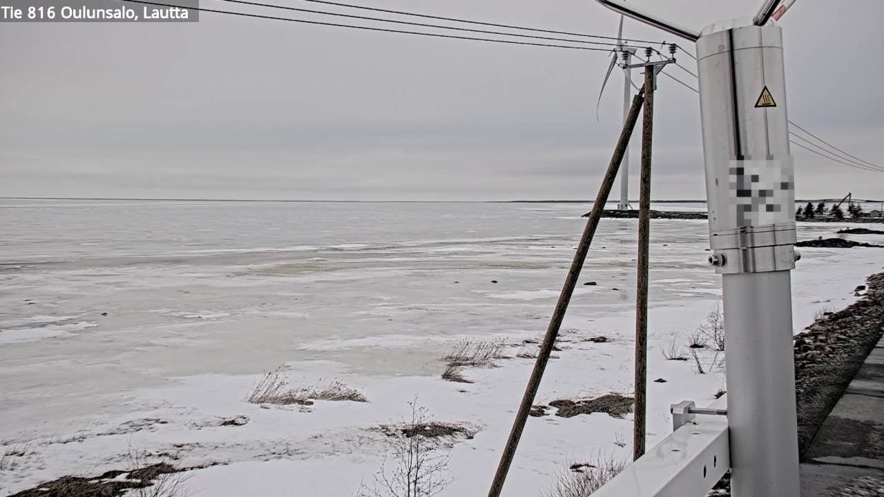 Weather Camera Image Väg 816 Uleåsalo, Oulu, Pohjois-Pohjanmaa