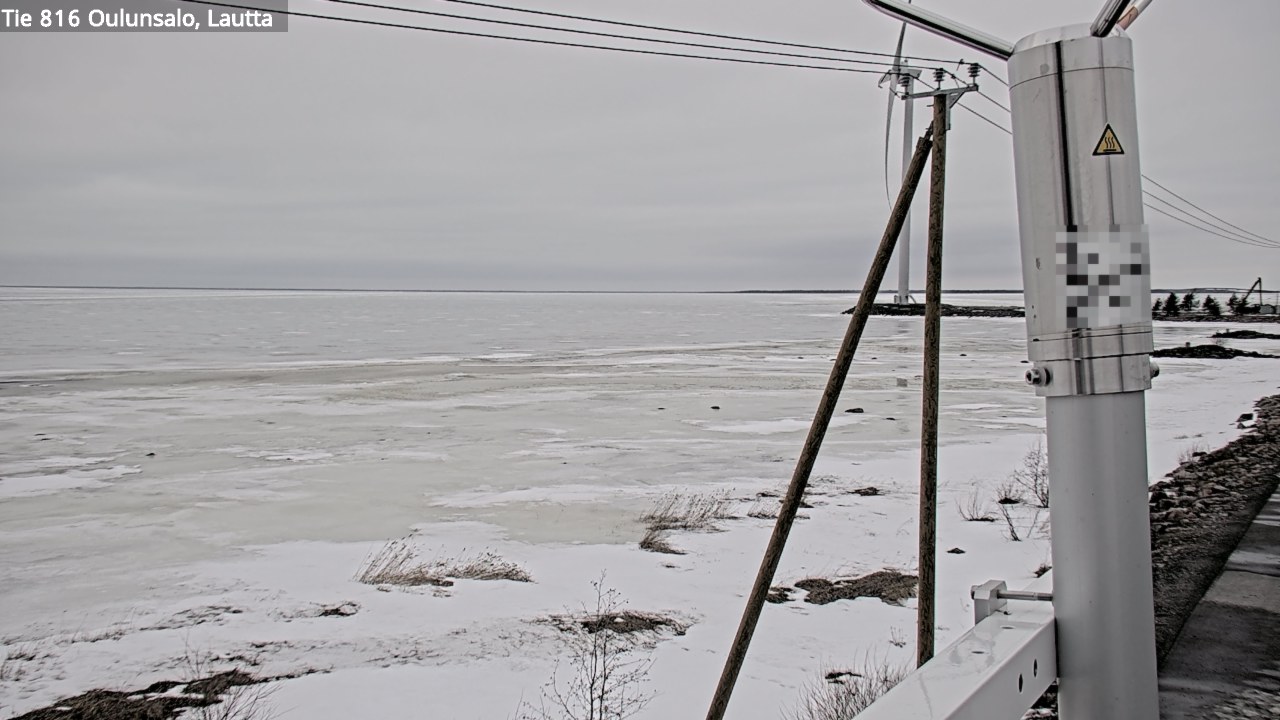 Weather Camera Image Väg 816 Uleåsalo, Oulu, Pohjois-Pohjanmaa