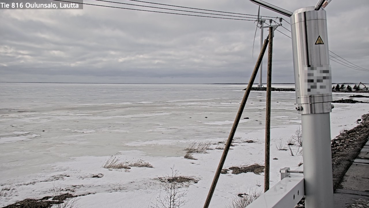 Weather Camera Image Väg 816 Uleåsalo, Oulu, Pohjois-Pohjanmaa