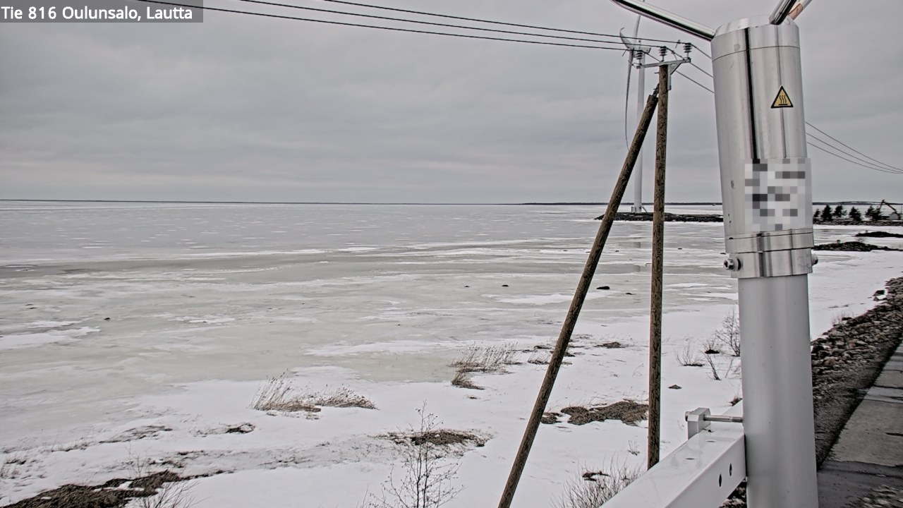 Weather Camera Image Väg 816 Uleåsalo, Oulu, Pohjois-Pohjanmaa
