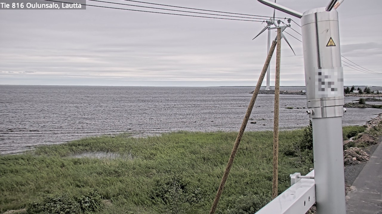 Weather Camera Image Väg 816 Uleåsalo, Oulu, Pohjois-Pohjanmaa