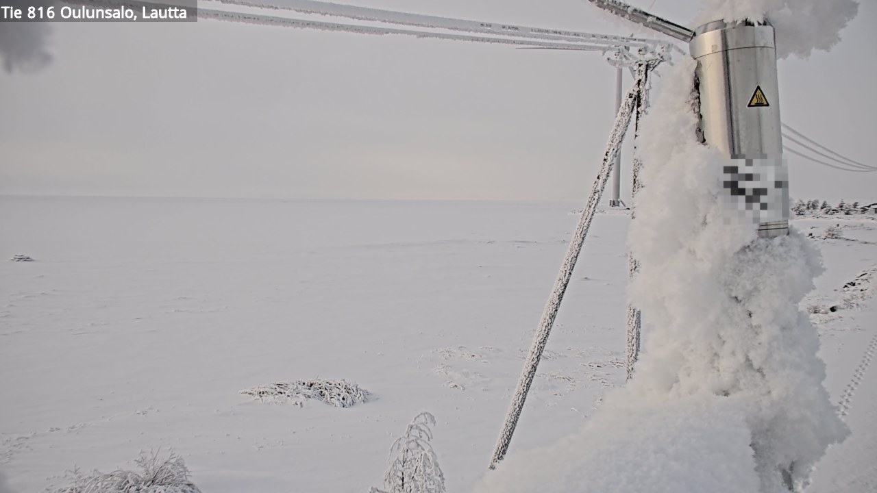 Weather Camera Image Road 816 Oulunsalo, Oulu, Pohjois-Pohjanmaa
