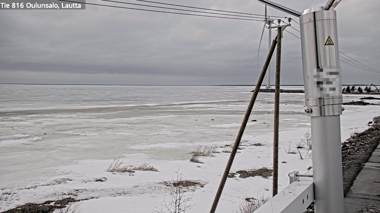 Weather Camera Image Väg 816 Uleåsalo, Oulu, Pohjois-Pohjanmaa