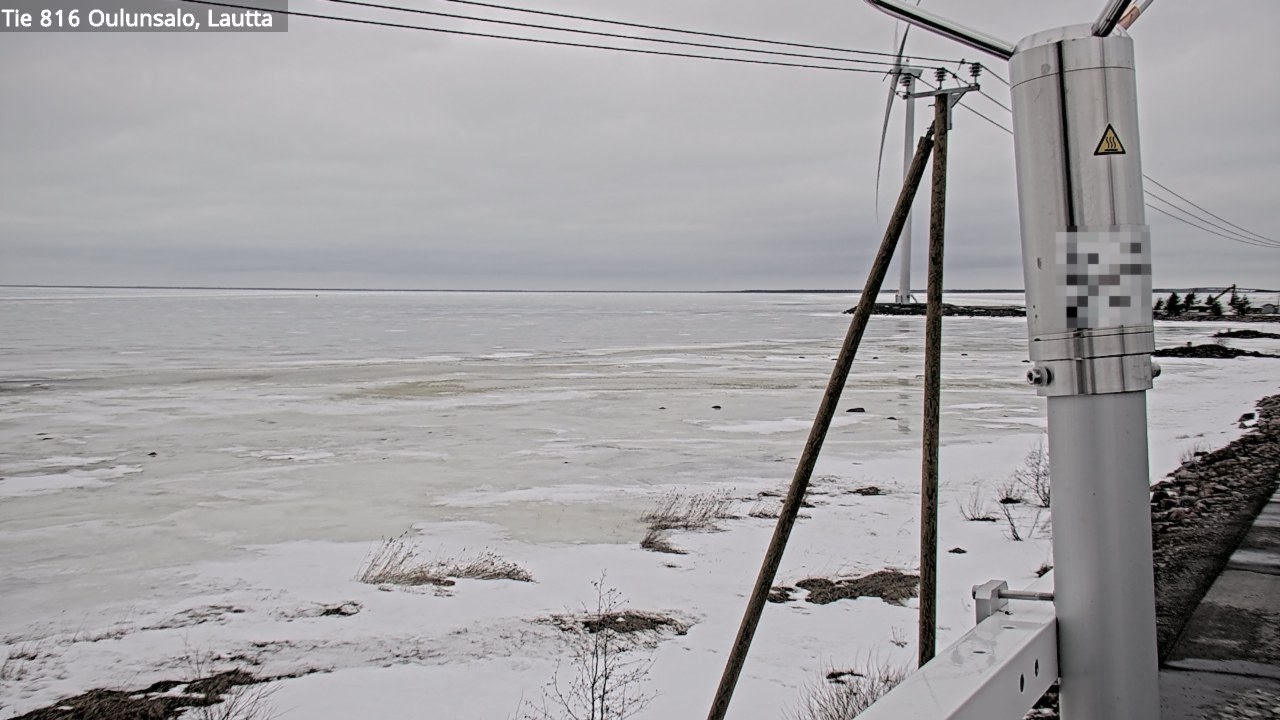 Weather Camera Image Väg 816 Uleåsalo, Oulu, Pohjois-Pohjanmaa