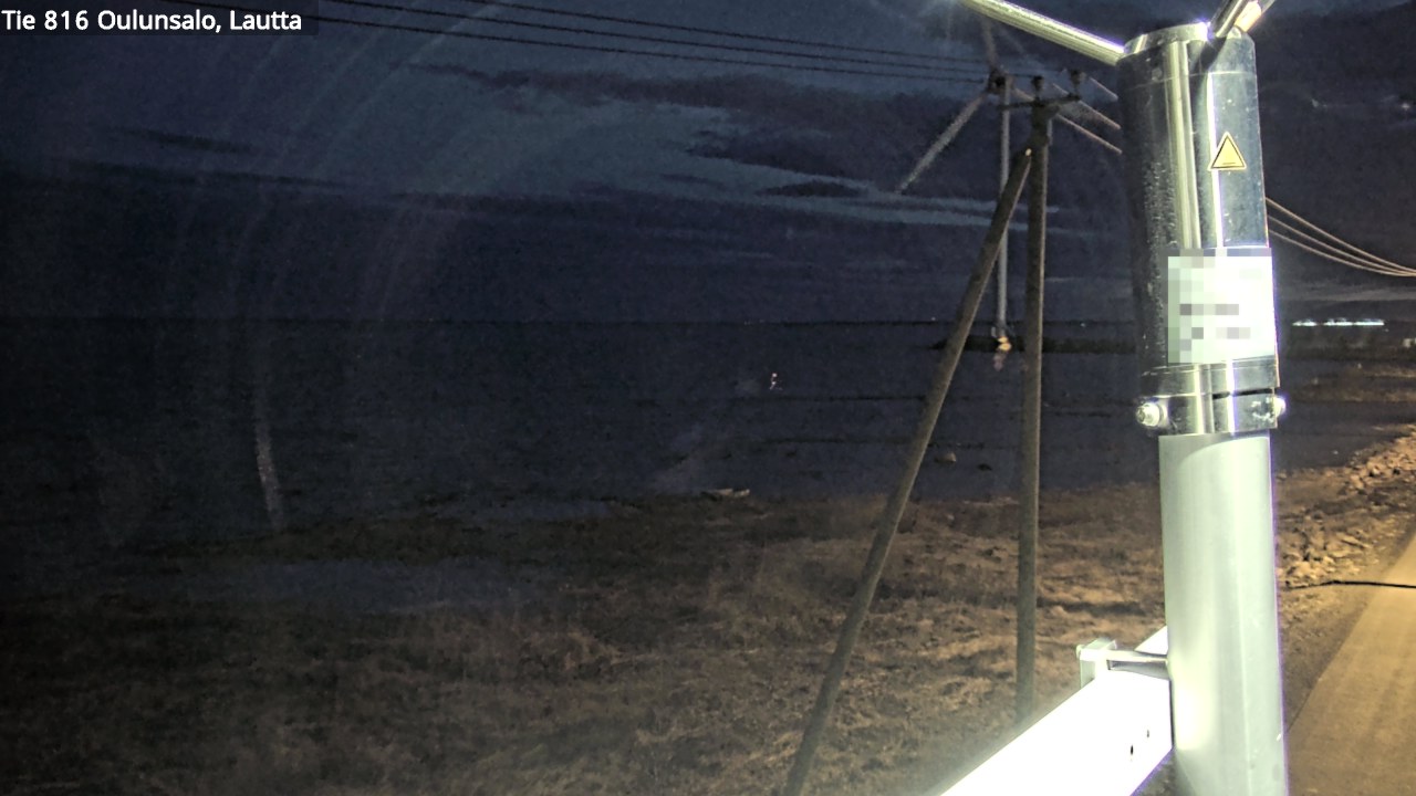 Weather Camera Image Väg 816 Uleåsalo, Oulu, Pohjois-Pohjanmaa