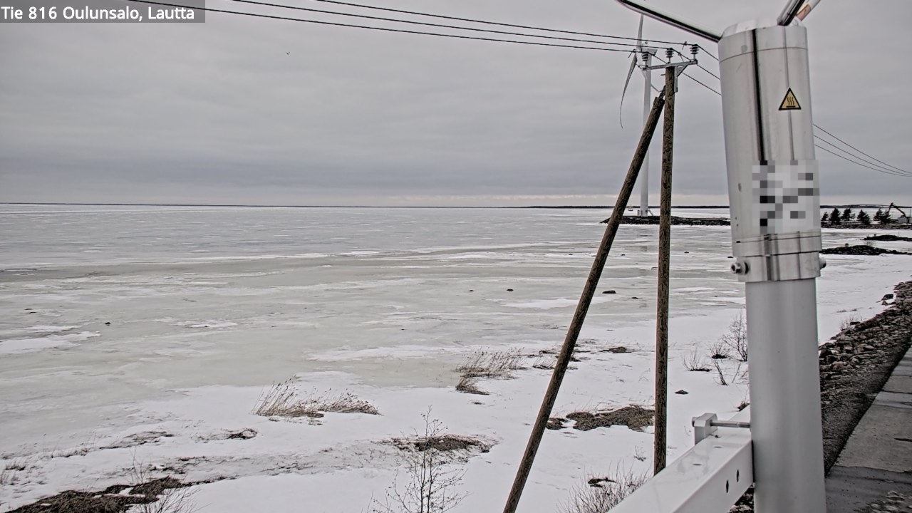 Weather Camera Image Väg 816 Uleåsalo, Oulu, Pohjois-Pohjanmaa