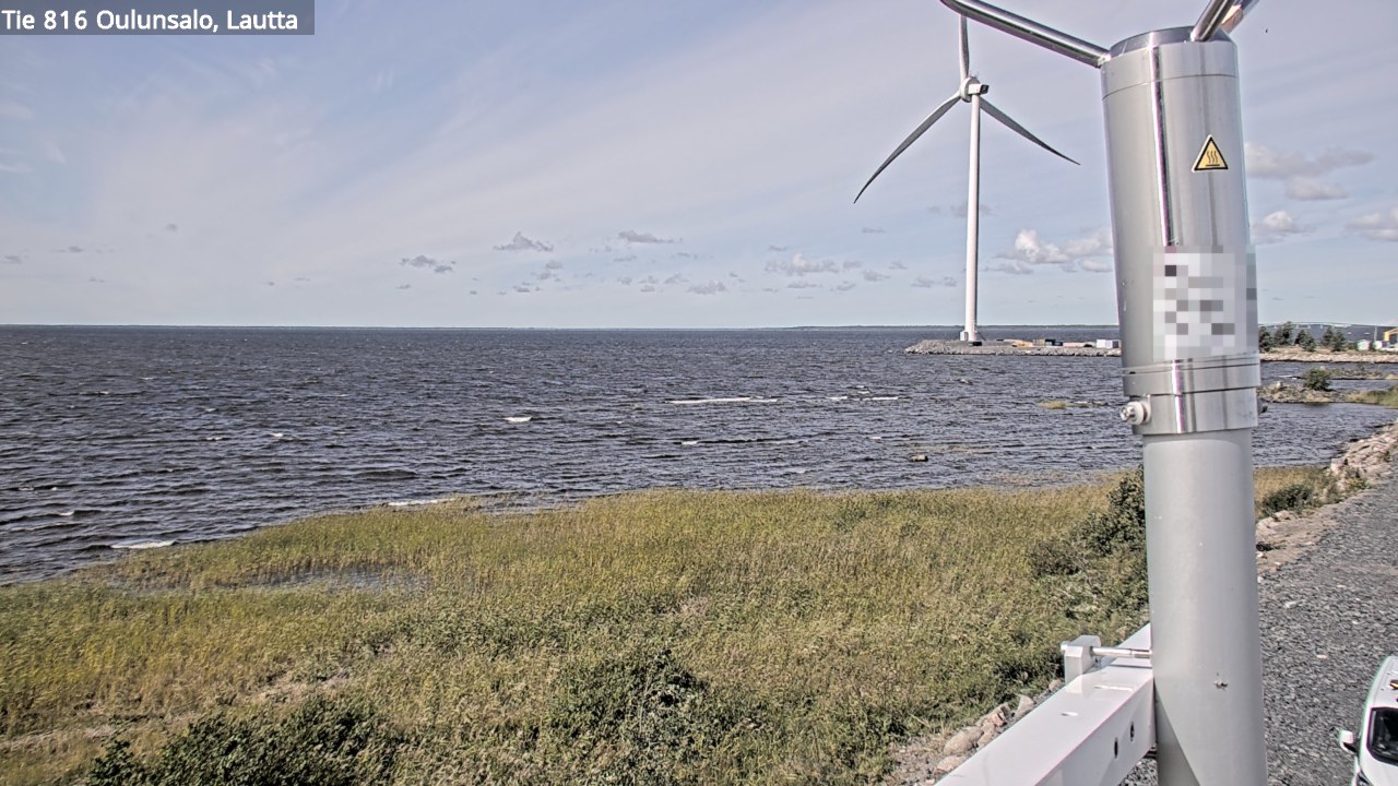 Weather Camera Image Väg 816 Uleåsalo, Oulu, Pohjois-Pohjanmaa
