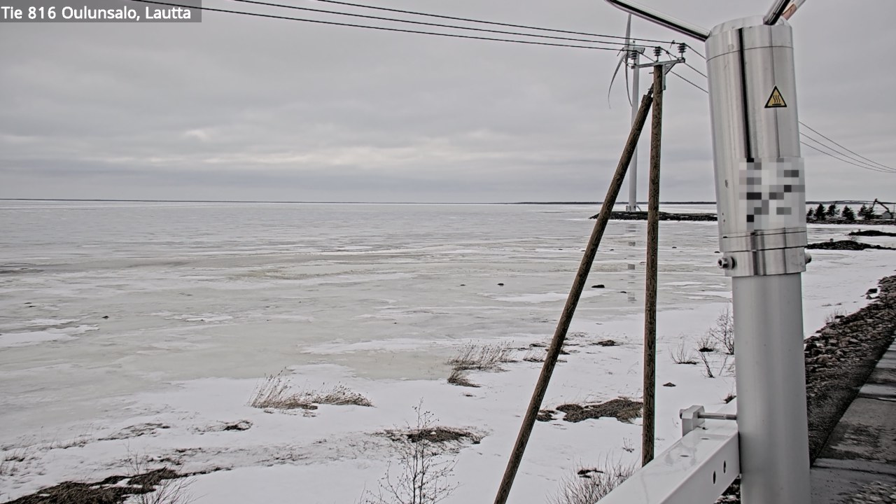 Weather Camera Image Väg 816 Uleåsalo, Oulu, Pohjois-Pohjanmaa