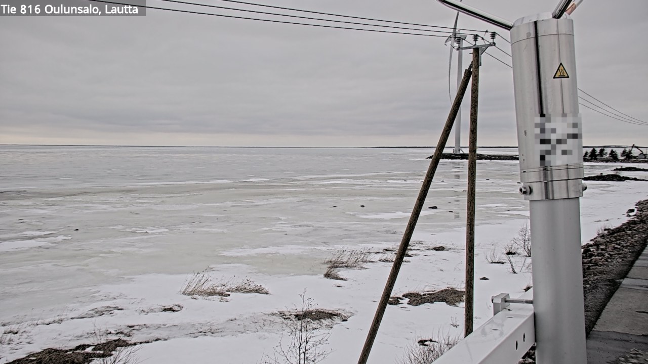Weather Camera Image Väg 816 Uleåsalo, Oulu, Pohjois-Pohjanmaa