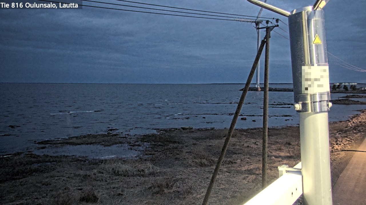 Weather Camera Image Väg 816 Uleåsalo, Oulu, Pohjois-Pohjanmaa