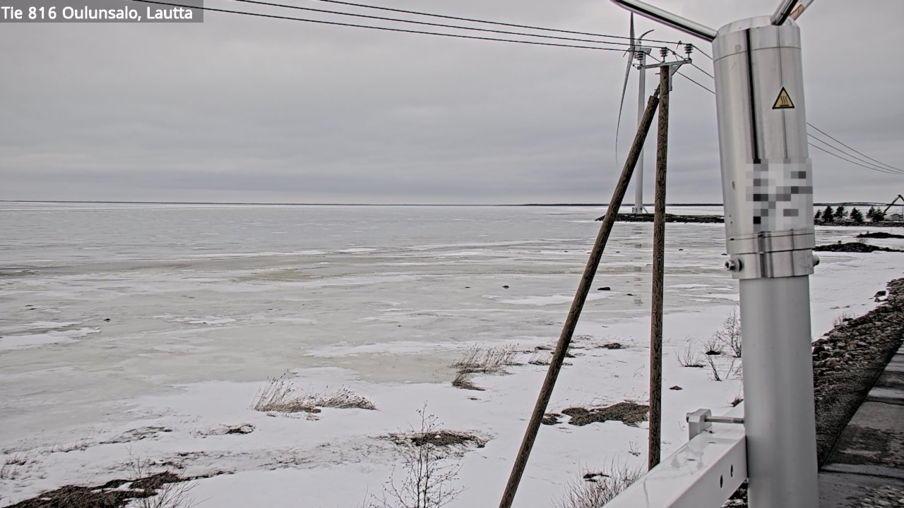 Weather Camera Image Väg 816 Uleåsalo, Oulu, Pohjois-Pohjanmaa