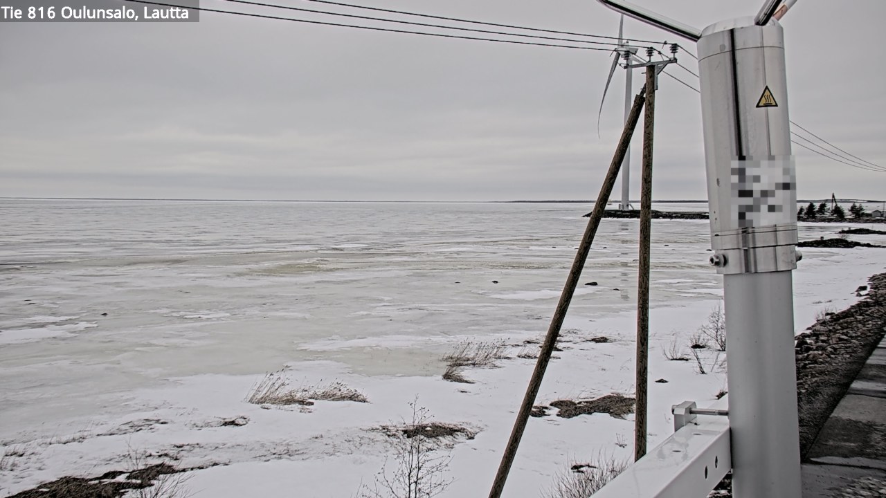 Weather Camera Image Väg 816 Uleåsalo, Oulu, Pohjois-Pohjanmaa