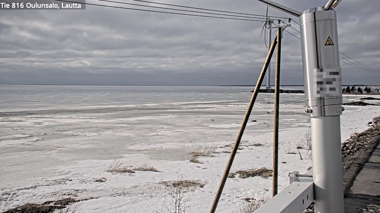 Weather Camera Image Väg 816 Uleåsalo, Oulu, Pohjois-Pohjanmaa