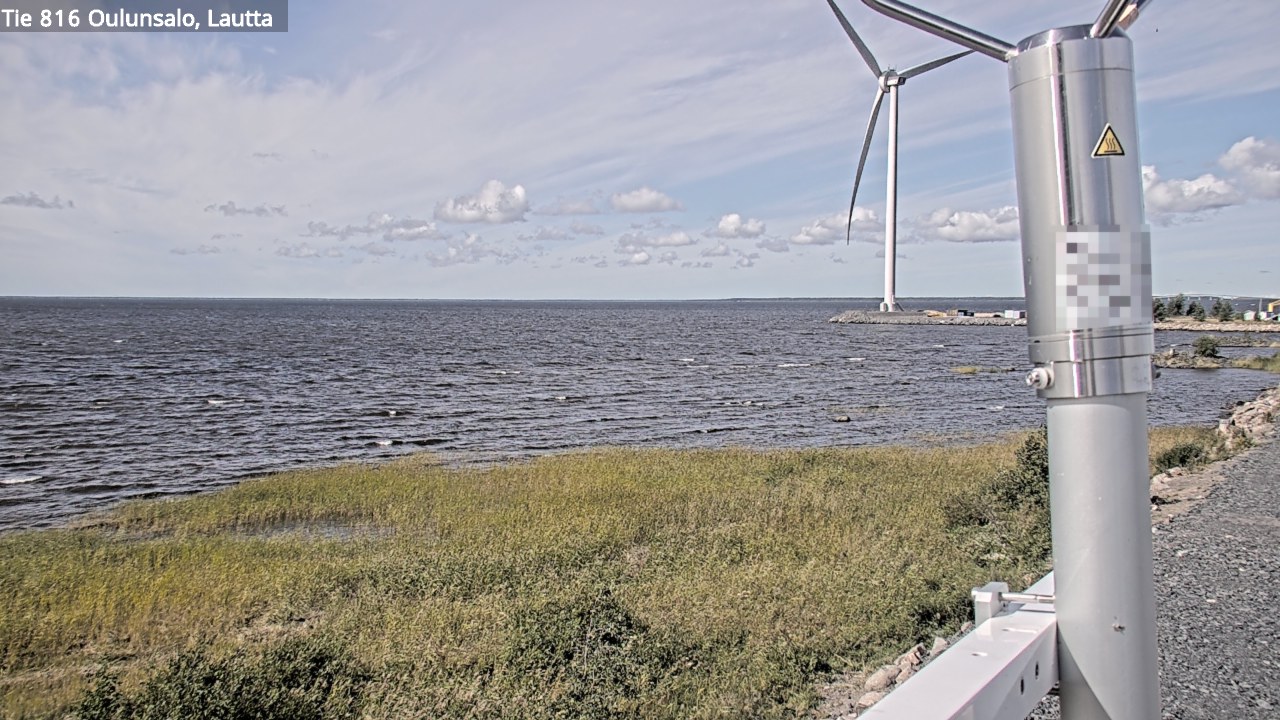 Weather Camera Image Väg 816 Uleåsalo, Oulu, Pohjois-Pohjanmaa