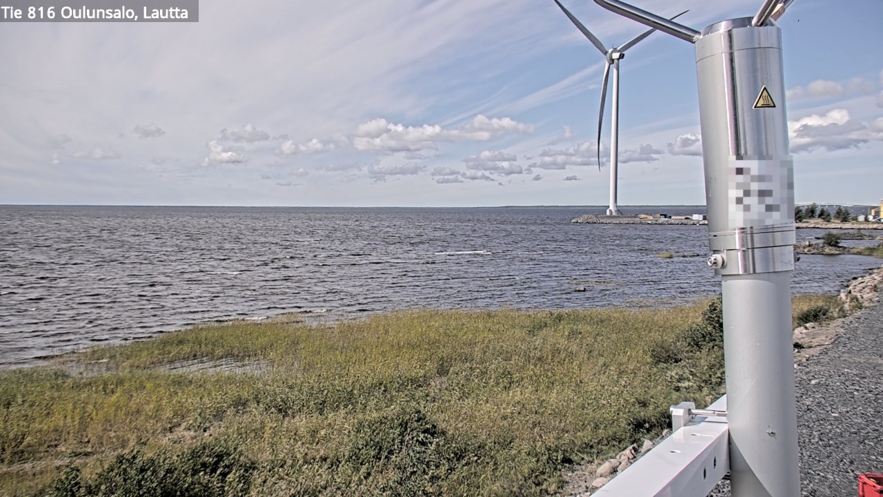 Weather Camera Image Väg 816 Uleåsalo, Oulu, Pohjois-Pohjanmaa