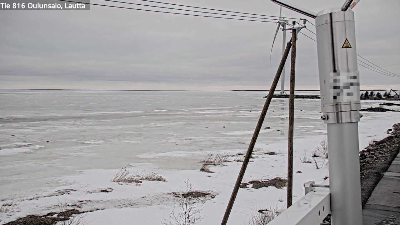 Weather Camera Image Väg 816 Uleåsalo, Oulu, Pohjois-Pohjanmaa