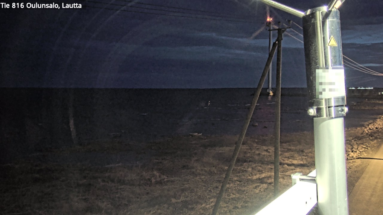 Weather Camera Image Väg 816 Uleåsalo, Oulu, Pohjois-Pohjanmaa