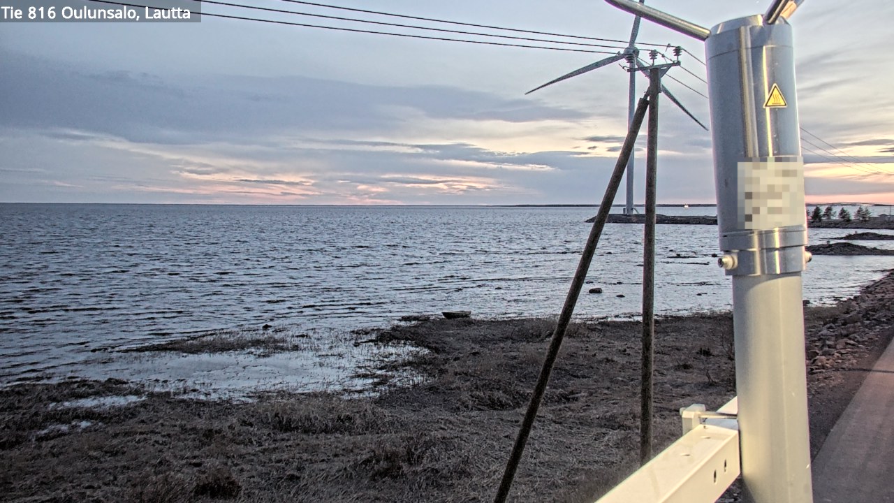 Weather Camera Image Väg 816 Uleåsalo, Oulu, Pohjois-Pohjanmaa