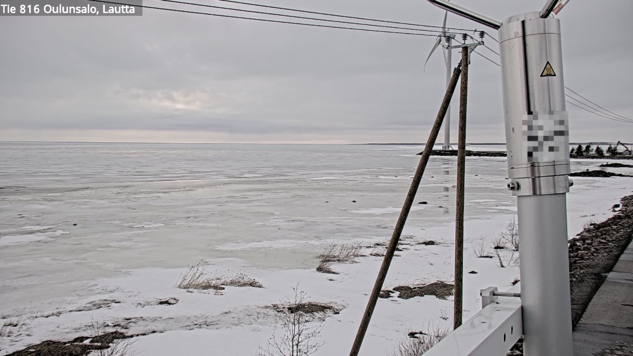 Weather Camera Image Väg 816 Uleåsalo, Oulu, Pohjois-Pohjanmaa