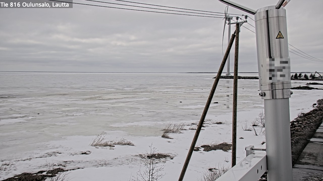 Weather Camera Image Väg 816 Uleåsalo, Oulu, Pohjois-Pohjanmaa