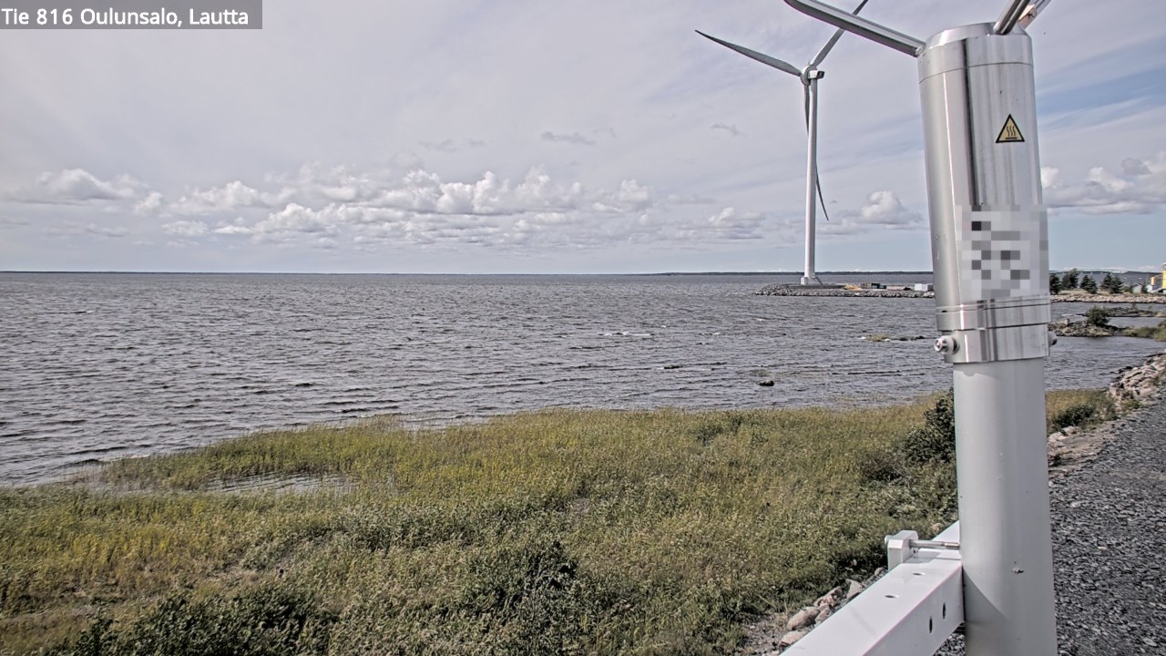 Weather Camera Image Väg 816 Uleåsalo, Oulu, Pohjois-Pohjanmaa