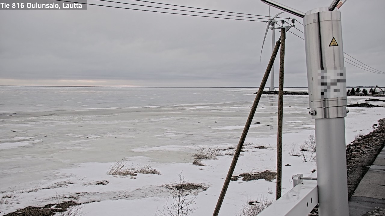 Weather Camera Image Väg 816 Uleåsalo, Oulu, Pohjois-Pohjanmaa