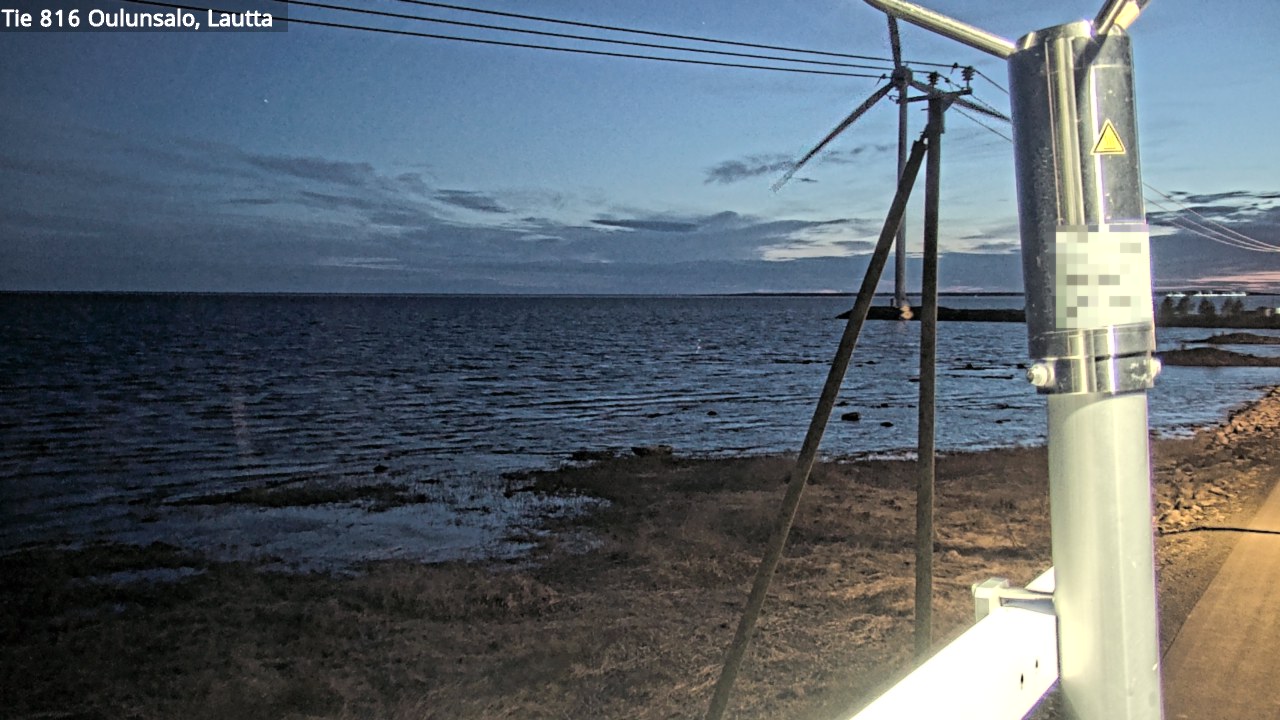 Weather Camera Image Väg 816 Uleåsalo, Oulu, Pohjois-Pohjanmaa