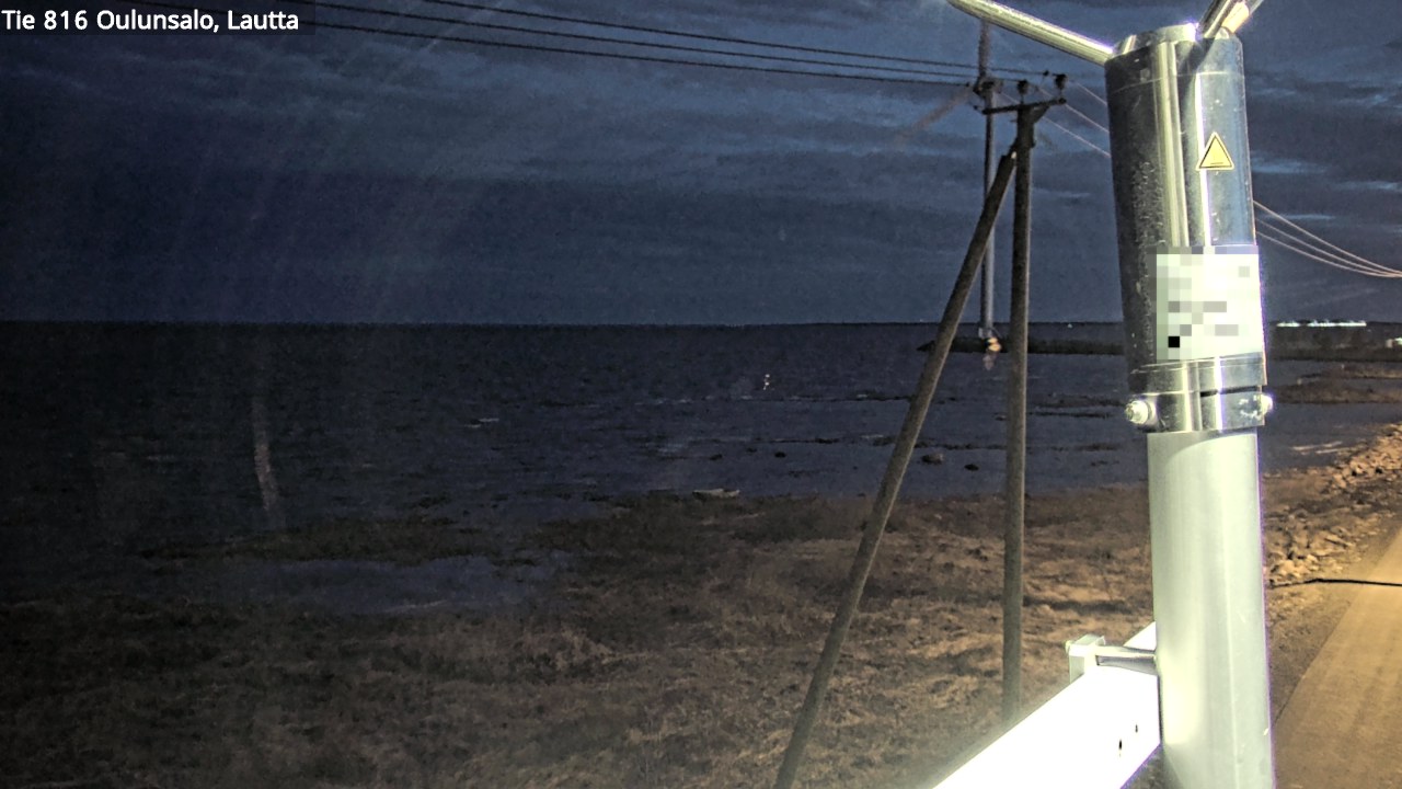 Weather Camera Image Väg 816 Uleåsalo, Oulu, Pohjois-Pohjanmaa